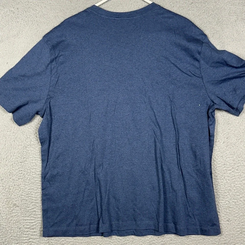 NEW Banana Republic T-Shirt Mens 2XL Blue Heathered Luxe Touch Performance Tee